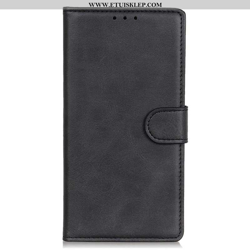 Etui Folio do Samsung Galaxy A14 / A14 5G Matowa Sztuczna Skóra